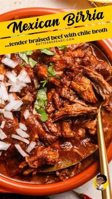  Birria: Een Zacht Gebraden Vleesgerecht met een Frisse Dip!